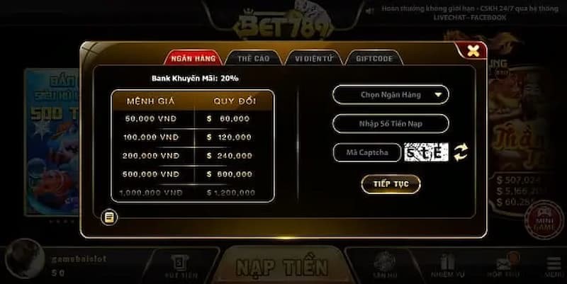 Bet789 - Cổng game đổi thưởng trực tuyến HOT nhất 2023 4 cổng game hỗ trợ nhiều hình thức nạp tiền