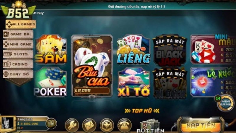 B52 Club - App chơi đánh bài đổi thưởng online #1 châu Á 2 kho game nổi bật thu hút đông đảo người chơi