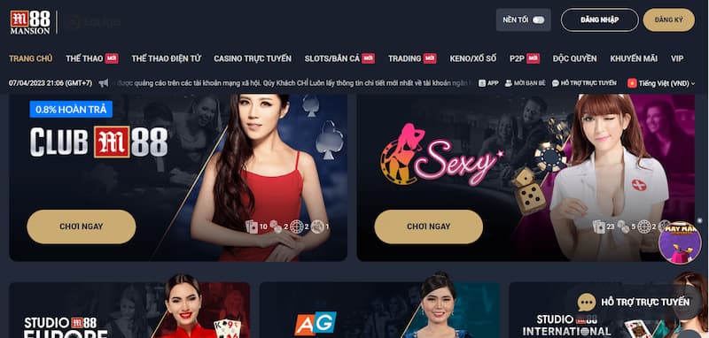 M88 - Cổng game bắn cá siêu hot, đổi thưởng cực lớn 2 Kho game tại M88 đa dạng và phong phú