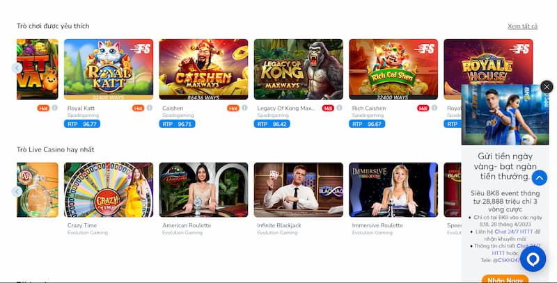 BK8 - Cổng game giải trí chất lượng có 1 0 2 bạn nên biết 8 Các ưu điểm đáng nhắc đến của Bk8