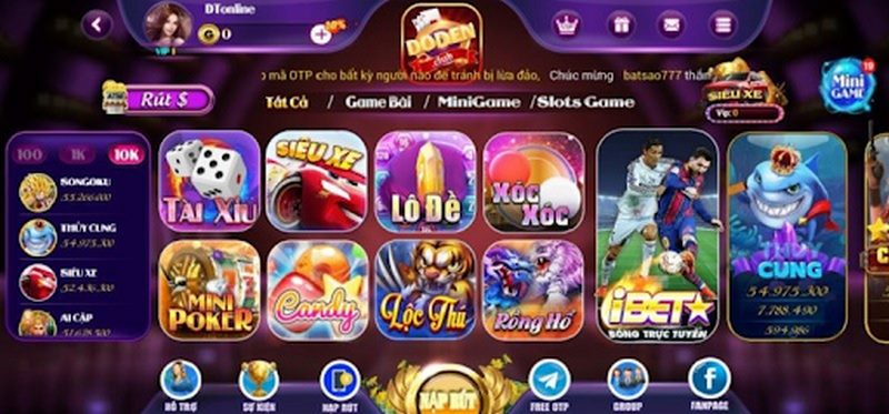 Doden club - Game đổi thưởng trực tuyến số 1 hiện nay 4 Một số ưu điểm nổi bật tại cổng game Doden club