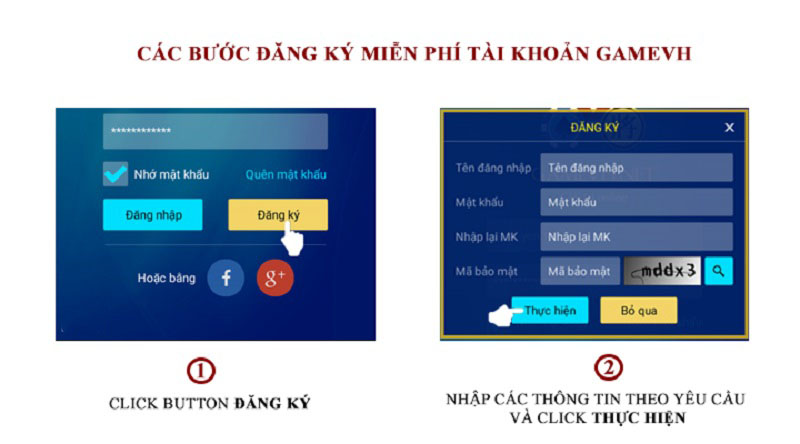 Gamevh - Sân chơi giải trí đổi thưởng hàng đầu châu Á 3 Cách đăng ký tài khoản Gamevh đơn giản, nhanh chóng