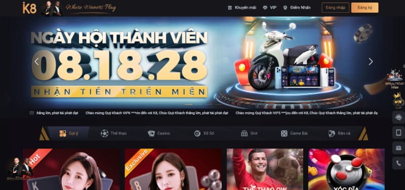 K8 - Hướng dẫn cách giải trí đổi thưởng cực cuốn tại sân chơi 6 Chọn đăng ký tài khoản thành viên với hàng ngàn ưu đãi