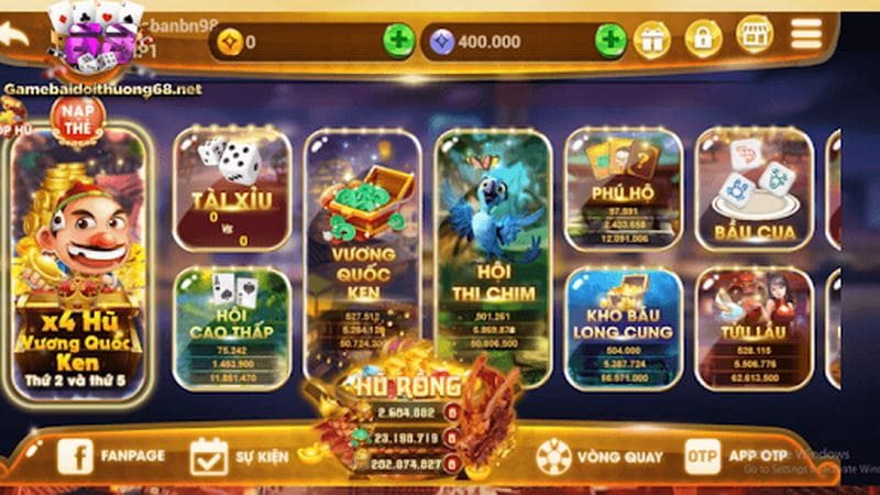 Mon club - Cổng game nổ hũ đình đám nhất năm 2023 8 Sảnh nổ hũ đổi thưởng cực chất