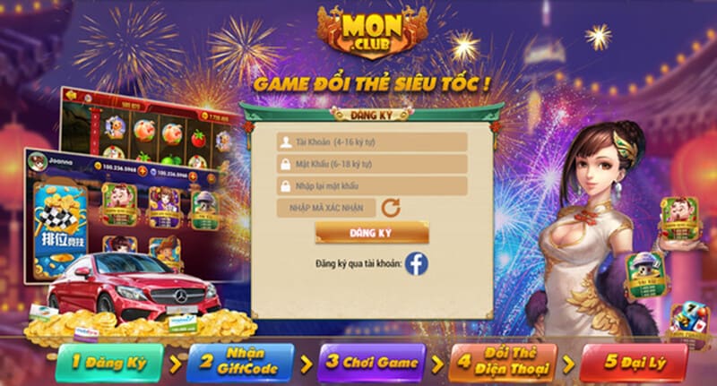 Mon club - Cổng game nổ hũ đình đám nhất năm 2023 4 Đăng ký tài khoản tại Mon club cực dễ