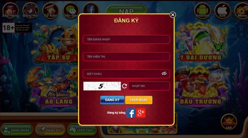 Bắn cá siêu thị - Địa chỉ chơi game nổi tiếng nhất thị trường 2 Hướng dẫn đăng ký tài khoản dễ dàng, nhanh chóng cho anh em