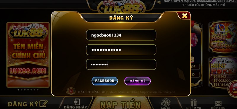 Luk88 - Bến đỗ của nhiều tín đồ yêu game đổi thưởng 2 Hướng dẫn người chơi cách đăng ký tài khoản thành viên dễ dàng