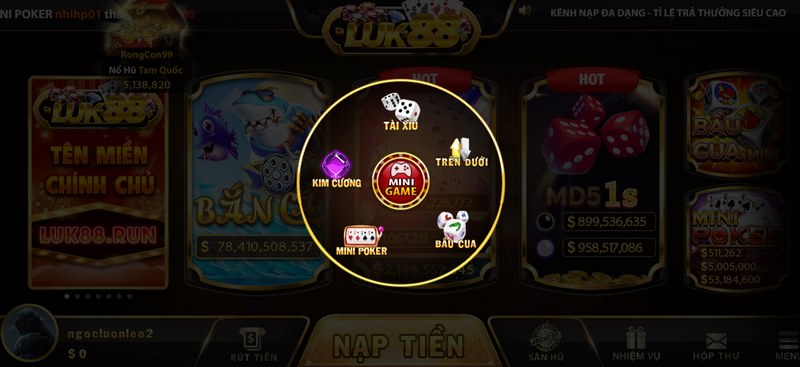Luk88 - Bến đỗ của nhiều tín đồ yêu game đổi thưởng 4 Thế giới mini game đặc sắc được cung cấp cho mọi dân chơi