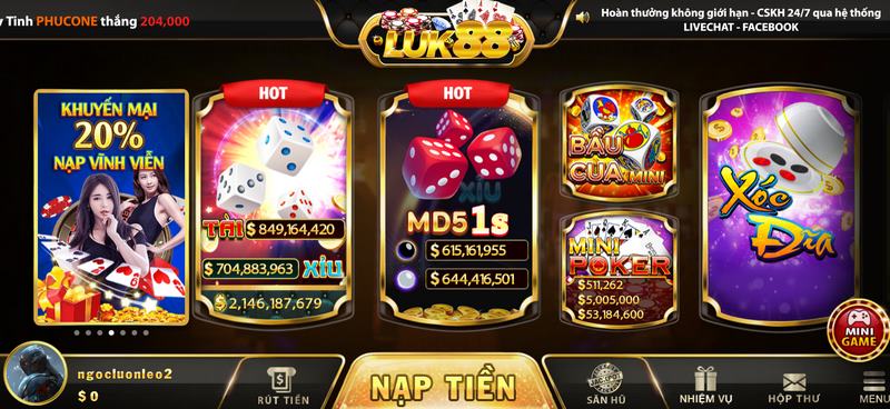 Luk88 - Bến đỗ của nhiều tín đồ yêu game đổi thưởng 7 Cổng game đang sở hữu rất nhiều điểm mạnh hấp dẫn