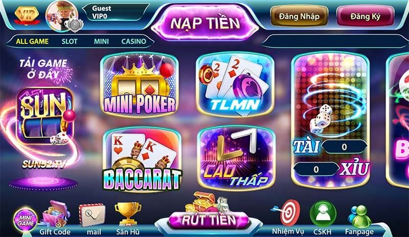 Sun52 - Sân chơi giải trí online hiện đại vươn tầm quốc tế 3 Những trò chơi đẳng cấp nên thử tại Sun52
