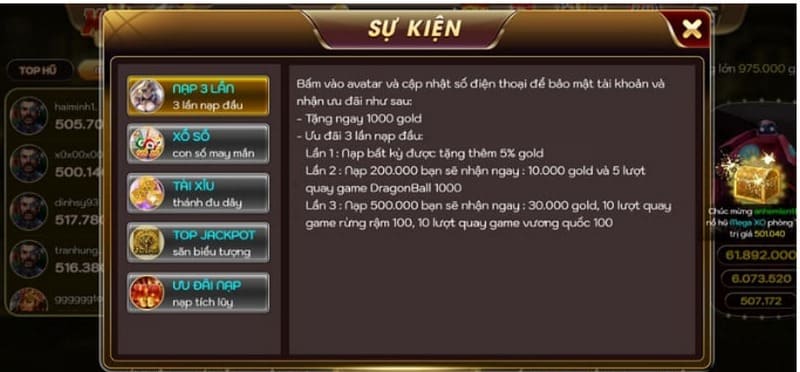 XO68 Vip - Cổng game đắt khách nhất màn ảnh nhỏ hiện nay 6 Tổng hợp các khuyến mãi siêu hót chỉ có tại XO68 Vip