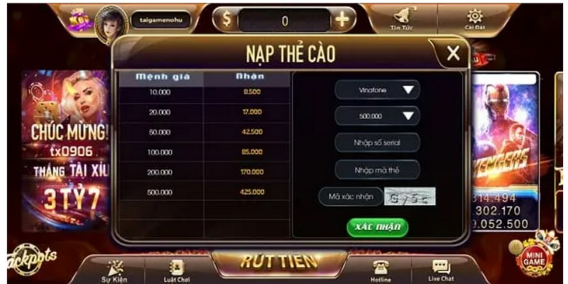 Ken vin - Cổng game đổi thưởng hàng đầu Việt Nam 5 Hướng dẫn nạp tiền Ken vin chỉ với 4 bước cơ bản