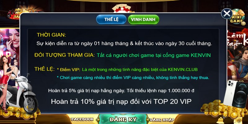 Ken vin - Cổng game đổi thưởng hàng đầu Việt Nam 6 Tổng hợp khuyến mãi hấp dẫn chỉ có tại Ken vin